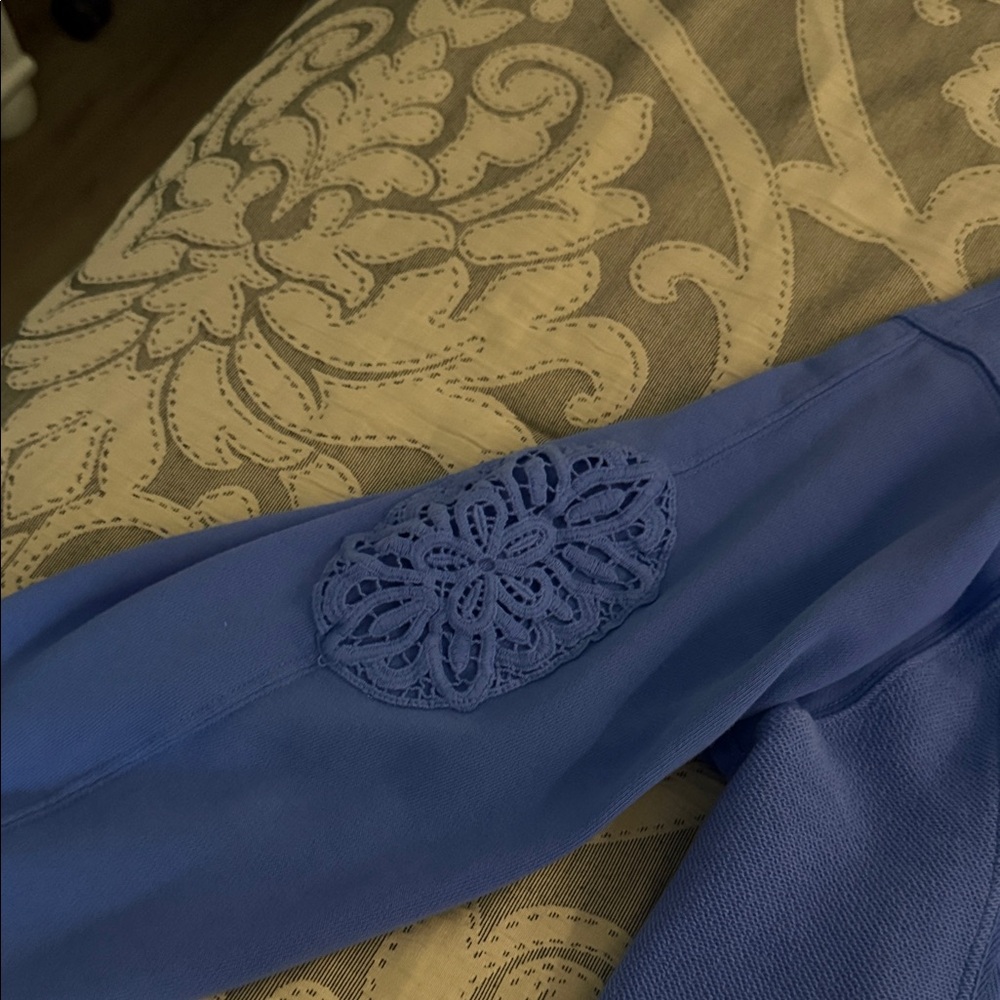 Aerie Light Blue Crew Neck Sweater - Picture 3 of 4